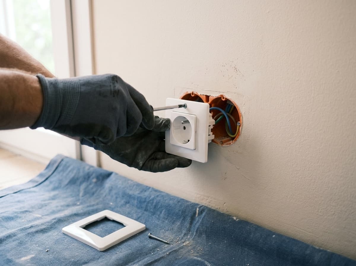 Remplacement de prises, interrupteurs et éclairage à Dijon