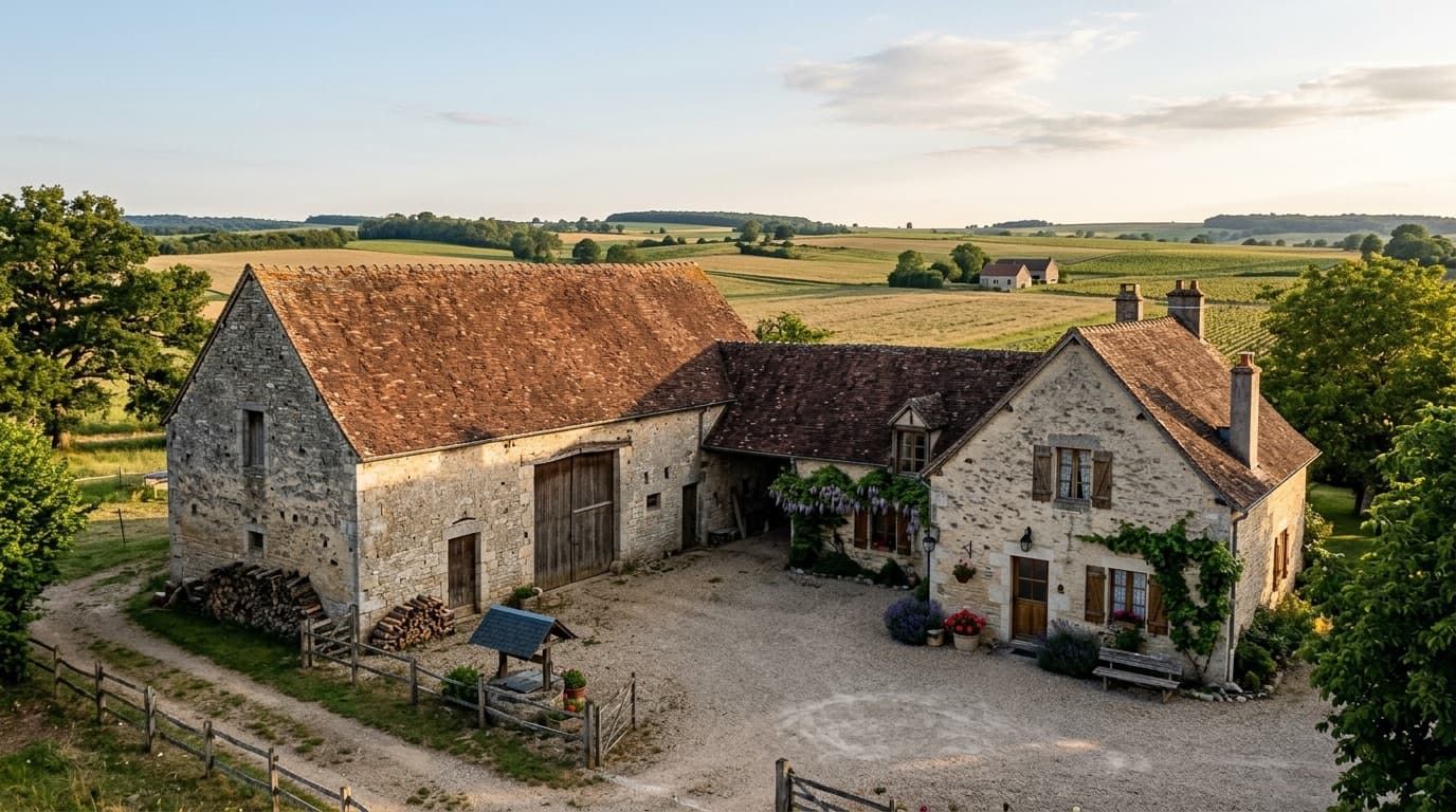 Rue et bâti de Fénay, commune desservie par nos électriciens