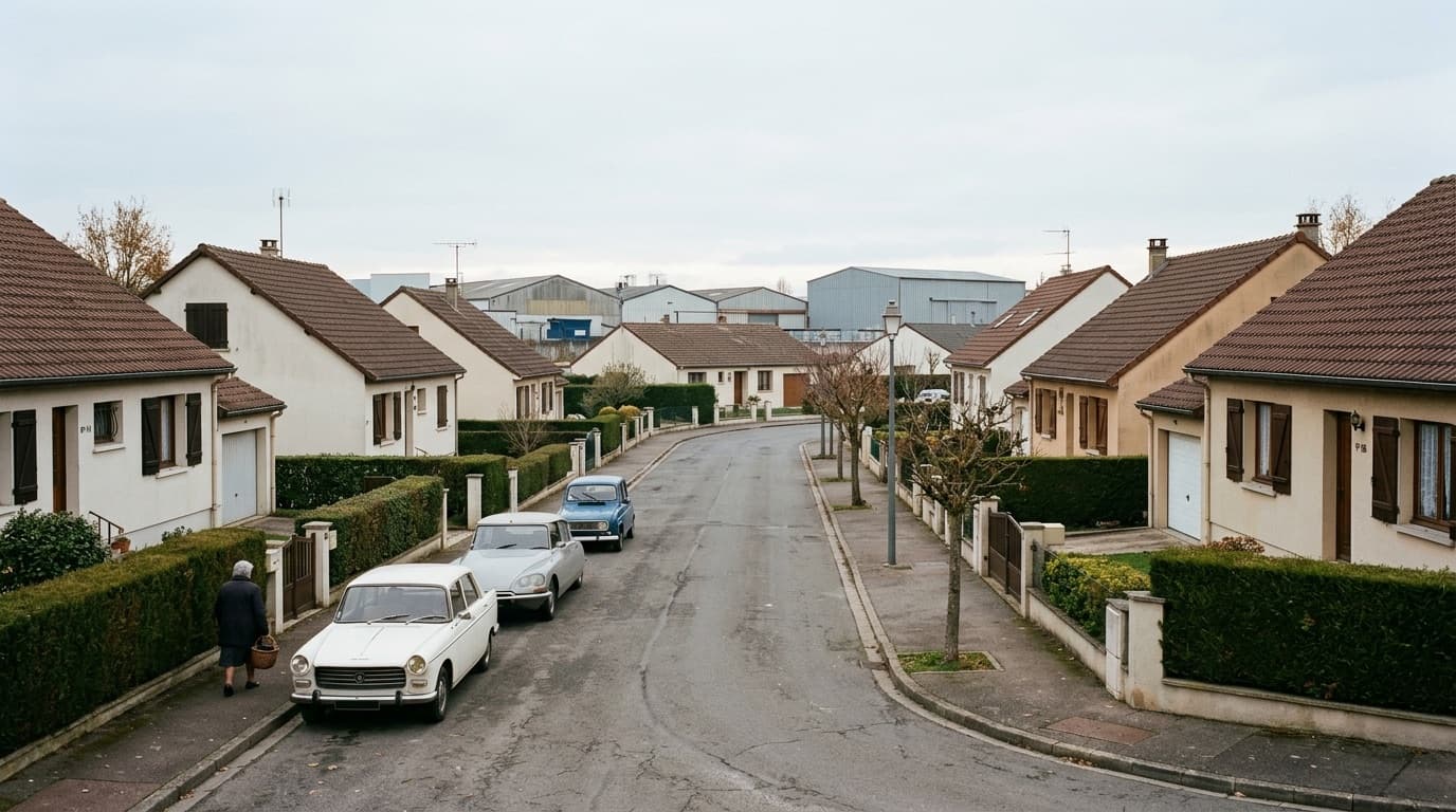 Rue et bâti de Longvic, commune desservie par nos électriciens