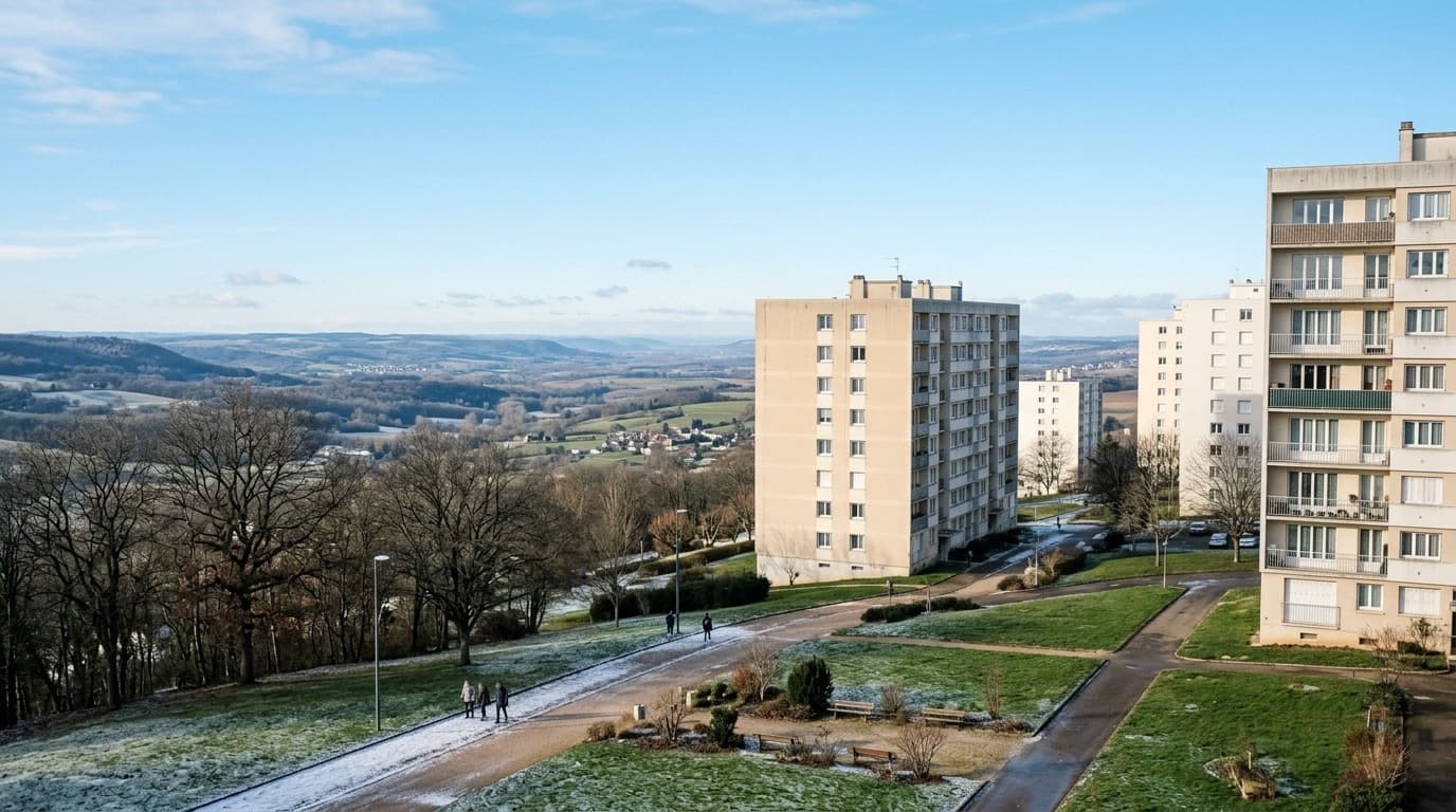Rue et bâti de Talant, commune desservie par nos électriciens